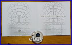 2015 Cook Islands 10$ Windows Of Heaven Jerusalem Silver Proof Coin