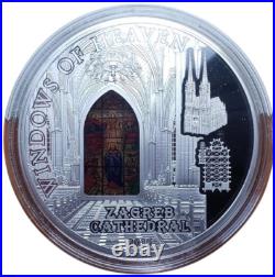 2015 Cook Islands $10 Windows of Heaven -Zagreb Proof Silver Coin