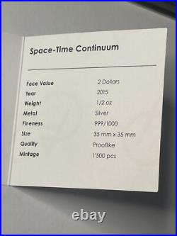 2015 Cook Islands 2 dollars Space Time Continuum silver coin