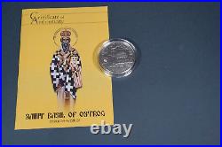 2015 Cook Islands $ 5 Monastery Ostrog Saint Basil of Ostrog 1 oz Silver coin 2015 Cook Islands $ 5 Monastery Ostrog Saint Basil of Ostrog 1 oz Silver coin