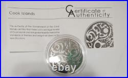 2015 Cook Islands $5 Predator and Prey Grizzly / Salmon 1 oz fine silver