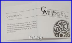 2015 Cook Islands $5 Predator and Prey Grizzly / Salmon 1 oz fine silver