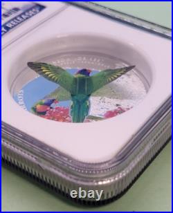 2015 Cook Islands $5 World Of Parrots Rainbow Lorikeet Ngc Pf70 Uc Er Coin