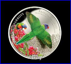 2015 Cook Islands $5 World Of Parrots Rainbow Lorikeet Ngc Pf70 Uc Er Coin