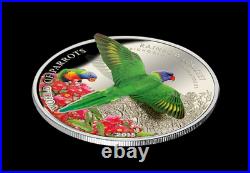 2015 Cook Islands $5 World Of Parrots Rainbow Lorikeet Ngc Pf70 Uc Er Coin