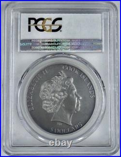 2015 Cook Islands Narwhal Silver Coin 1 Oz PCGS SP70 Unicorn High Relief Low Pop
