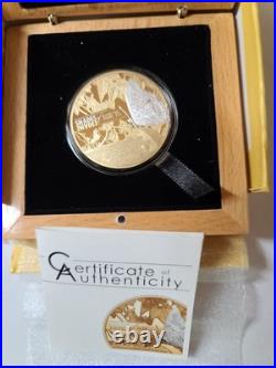 2015 Cook Islands S$5 Shades of Nature Butterfly Silver Proof Gilded Coin