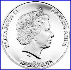 2015 GREAT STAR OF AFRICA Cullinan Diamonds 2 Oz Silver Coin 10$ Cook Islands