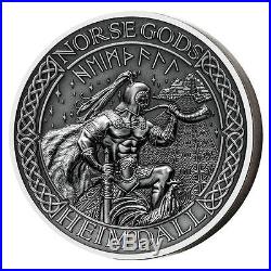 2015 Norse Gods 2 oz. Fine Silver 9-coin series, Cook Islands