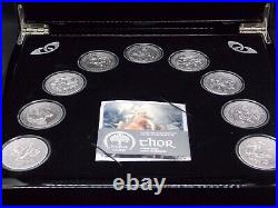 2016 $10 Cook Islands Norse Gods 2oz Silver Coin Antique Finish Box & COA’s #CF