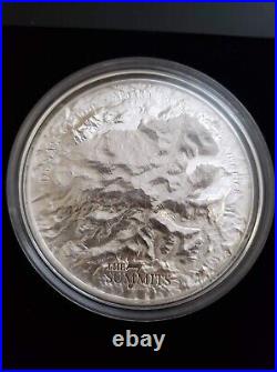 2016 $25 Cooks Island Denali 7 Summits Coin Silver Low Mintage 5oz