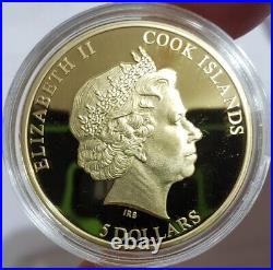 2016 $5 Cook Island Shades Of Nature FIGHTING FISH 25 Grams Silver Proof Coin