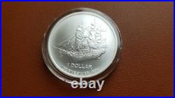 2016 COOK ISLANDS BOUNTY SHIP COIN $1 Elizabeth II 1OZ SILVER SUPER RARE CAPSULE