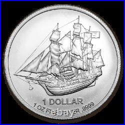 2016 COOK ISLANDS BOUNTY SHIP COIN $1 Elizabeth II 1OZ SILVER SUPER RARE CAPSULE