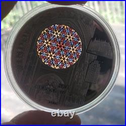 2016 Cook Islands $10 WINDOWS OF HEAVEN LA SEU CATHEDRAL OF PALMA, Mint