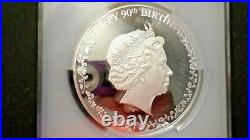 2016 Cook Islands $20 QE II 90th Birthday, 3 Oz Silver Coin, PR 70 DCAM by PCGS