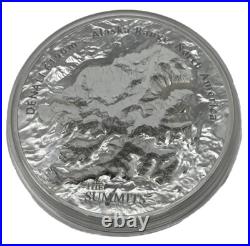 2016 Cook Islands $25 Fine Silver 5oz 7 Summit Series Denali #12-34