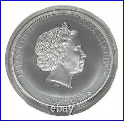 2016 Cook Islands $25 Fine Silver 5oz 7 Summit Series Denali #12-34