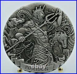 2016 Cook Islands Gods of Olympus Part 1 4 X 2 Oz Silver Coins