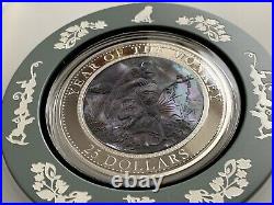 2016 Cook Islands Lunar 5oz Year of the Monkey Silver Mother of Pearl Proof Coin