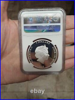 2016 Cook Islands Magnificent Life Wasp Spider God Tier Silver Coin NGC PR PF 69