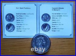 2016 Cook Islands Norse Gods Freyr 2 Oz Antiqued Silver Coin Ogp & Coa