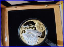 2016 Cook Islands S$5 Shades of Nature Fighting Fish Silver Proof Gilded Coin 2016 Cook Islands S$5 Shades of Nature Fighting Fish Silver Proof Gilded Coin