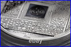 2016 Cook Islands Silver Milestones of Mankind Egyptian Labyrinth Proof 1.6 oz S