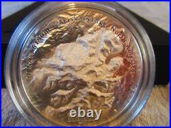 2016 DENALI ALASKA 7 Summits 5 oz Silver Proof Coin $25 Cook Islands CIT