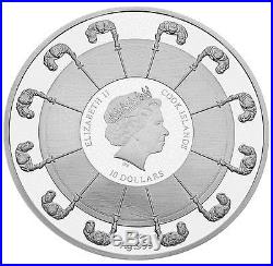 2016 LEGENDS OF CAMELOT GUINEVERE 2 oz Silver Coin Cook Islands 10$