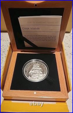 2016 Pure Silver 1oz Proof Coin $5 Cook Island The Great Tea Race of 18661#500