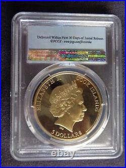 2016 SHADES OF NATURE Fighting Fish Cook Islands PCGS PR70 Ultra Cameo Coin