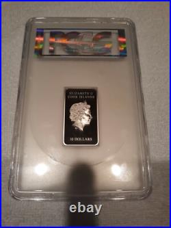 2017 $10 Cook Islands Statue of Liberty Silver High Relief PCGS PR-69 FDOI 2oz