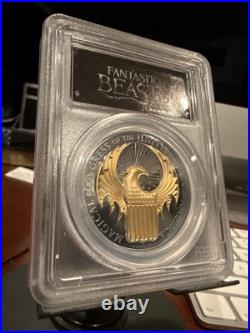 2017 $10 PR70 DCAM First Strike Gold Gilded Fantastic Beasts Silver 1 oz Coin