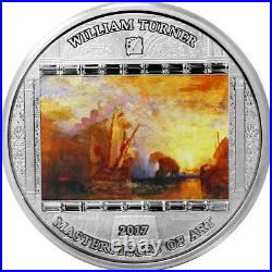 2017 $20 Cook Islands 3oz 999 Silver Coin, Masterpieces of Art, WILLIAM TURNER