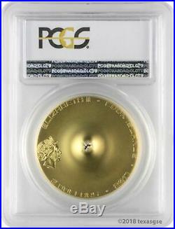 2017 $2 Cook Islands Chergach Meteorite Gilded. 999 Silver Coin PCGS MS70 FD