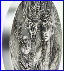 2017 3 Oz Silver $20 Cook Islands Gods Of The World QUETZALCOATL MS69 FDOI Coin 2017 3 Oz Silver $20 Cook Islands Gods Of The World QUETZALCOATL MS69 FDOI Coin