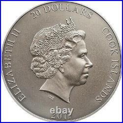 2017 3 Oz Silver $20 Cook Islands Gods Of The World QUETZALCOATL MS69 FDOI Coin 2017 3 Oz Silver $20 Cook Islands Gods Of The World QUETZALCOATL MS69 FDOI Coin