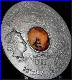 2017 3 Oz Silver $20 MARS THE RED PLANET METEORITE Coin