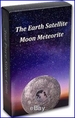 2017 3 Oz Silver $20 MOON EARTH SATELLITE Meteorites Coin