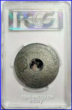 2017 3 Oz Silver $20 MOON EARTH SATELLITE PCGS MS70 FDOI Coin