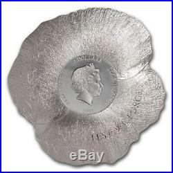 2017 $5 Cook Islands Remembrance Poppy. 999 Silver Coin