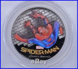 2017 $5 Cook Islands SPIDER-MAN Homecoming PCGS PR70DCAM 1oz. 999 Silver Coin