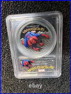2017 $5 Cook Islands Spider-Man Homecoming 1oz. 999 Silver Coin PCGS PR69 FD