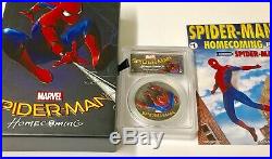 2017 $5 Cook Islands Spiderman Homecoming 1 Oz Silver Coin PCGS PR 70 DCAM