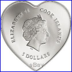 2017 $5 Cook Islands VALENTINE'S DAY. 999 Proof Silver Coin 2017 $5 Cook Islands VALENTINE'S DAY. 999 Proof Silver Coin