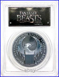 2017 $5 Cook Isles Fantastic Beasts 1 oz. 999 PureSilver Proof PCGS PR69DCAM FS