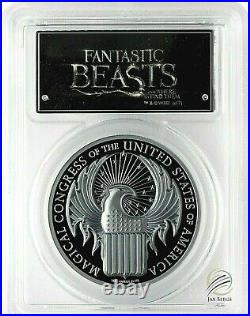 2017 $5 Cook Isles Fantastic Beasts 1 oz. Silver Proof PCGS PR70DCAM FS
