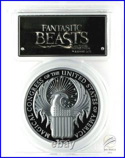 2017 $5 Cook Isles Fantastic Beasts 1 oz. Silver Proof PCGS PR70DCAM FS 2017 $5 Cook Isles Fantastic Beasts 1 oz. Silver Proof PCGS PR70DCAM FS