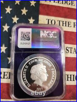 2017 COOK IS. Patrick Kane Upper Deck. 9999 coin NGC Proof PR69ULTRA NHL Hockey